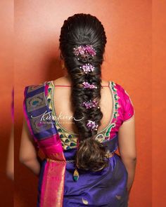 South Indian Bridal Hairstyles, Indian Bridal Hairstyle, Bridal Hairstyle Ideas, Messy Braid, Event Hairstyles