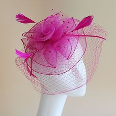 Category:Headdress,Fascinators,Hats,Headwear; Embellishment:Feather,Bows,MiniSpot,Pure Color,Splicing,Tulle; Gender:Women's; Quantity:1 PC; Theme:Birthday,Head,Vintage Theme,Fashion,Wedding,Holiday,Classic Theme; Style:Vintage,Elegant; Hats Category:Floppy Hat,Top Hat,Veil Hat; Occasion:Horse Race,Cocktail; Material:Organza; Front page:WE; Shipping Weight:0.13; Listing Date:03/25/2024; Head Circumference: Fascinators Hats, Hat Veil, Veil Hat, Veiled Hats, Wedding Party Accessories, Horse Race, Elegant Hats, Quality Hats, Stylish Hats