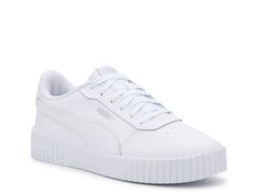 Puma Carina 2.0 Sneaker - Women's | DSW European Sneakers, Puma Carina Sneakers, Puma Sneakers Womens, Puma White Sneakers, Puma Shoes Women, White Puma Sneakers, Best White Sneakers, White Slip On Sneakers, Puma Carina