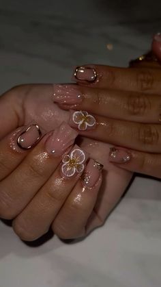 #NailArt 	#NailDesigns #NailInspiration 	#NailIdeas 	#Manicure #NailPolish #NailTrends 	#AcrylicNails     #GelNails 	#NailGoals 	#NailArtDesigns 	#CoffinNails 	#AlmondNails 	#StilettoNails 		#NailStickers 	#PressOnNails 	#DIYNails 	#FrenchManicure 	 #MatteNails 	#GlitterNails #FallDecor #AutumnVibes #CozyFall #PumpkinSpice #FallFashion #FallAesthetic #AutumnLeaves #FallOutfits #FallBaking #FallRecipes #FallDIY #PumpkinPatch #FallStyle #AutumnDecor #SweaterWeather #FallColors #FallCrafts #FallWreath #CozySeason #HarvestDecor Pink And Gold Nail Designs Classy, Girly Acrylic Nails Designs Pink, White And Gold Square Nails, Gold Square Nails, Pink Quince Nails, Pink Hoco Nails, Hoco Nail Ideas, Birthday Nail Set Ideas, Pink Gold Nails