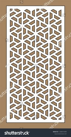 a paper cutout with an abstract geometric pattern