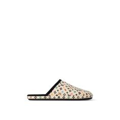 LOUIS VUITTON® - Lv Palace Slipper - Beige Louis Vuitton Gifts, Louis Vuitton Official Website, Trunk Bag, Leather Denim, Monogram Bag, Buckle Shoes, Louis Vuitton Official, Fashion Jewelry Earrings, Boot Pumps