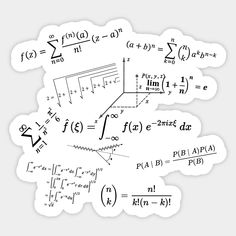 an image of some calculations on the back of a sticker