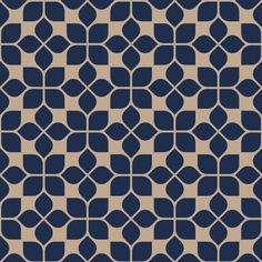 a blue and beige geometric pattern with circles on the bottom, in shades of brown