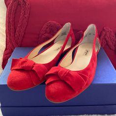 Paul Green Beautiful Red Suede Leather Lining Shoes Neverused Paul Green Shoes, Paul Green, Green Shoes, Red Suede, Flat Shoes Women, Suede Leather, Loafer Flats, Loafers, Women Shoes