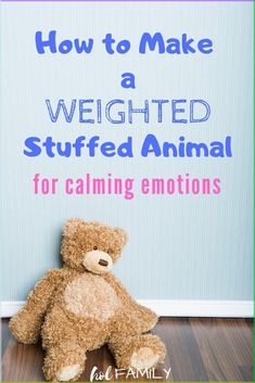 Weighted blankets and other weighted objects are becoming very popular thanks to their amazing benefits. Weighted stuffed animals are the perfect child-friendly way to incorporate the benefits of deep pressure therapy for kids. Learn how to make a DIY weighted stuffed animal as a sensory calming tool for emotional regulation in kids. These are especially helpful for Autism, ADHD, SPD, anxiety, and anger. #weightedstuffedanimal #emotionalregulation #autism #adhd #sensorytools Deep Pressure Therapy, Weighted Stuffed Animal, Sensory Seeker, Sensory Tools, Emotional Regulation, Sewing For Kids, Creative Writing, Writing Prompts