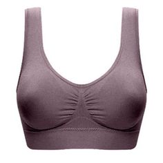 Pntutb Sales Promotion!Plus Size Womens Bras Padded Seamless Sleepwear Yoga Bra Wireless Underwear PRODUCT FEATURES: Skin Friendly Fabric: Made of cotton fabric combine with Nylon, very soft, smooth, low-friction performance, elastic, sweat-absorbent, breathable and comfortable, provides maximum comfort and protection during every pose and movement. Versatile Shorts: The athletic shorts/Pants can pair with casual wear, sportswear, vests, T-shirts and shirts; Perfect for running, yoga, workout, h Seamless Sports Bra, Plus Size Bra, Yoga Bra, Pink Sports Bra, Wireless Bra, Womens Bras, Running Workouts, Sport Bra, Padded Bras