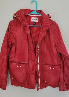 Lauren Ralph Lauren Womens Size M Dry Goods Red Windbreaker Jacket. Condition is "Pre-owned". Shipped with USPS Priority Mail. Great condition No stains or markings Approximate measurements above in pics for sizing Red Long Sleeve Cotton Windbreaker, Red Cotton Long Sleeve Windbreaker, Casual Red Cotton Outerwear, Casual Red Sport Coat For Streetwear, Red Cotton Windbreaker For Outdoor, Red Cotton Hooded Jacket For Spring, Red Casual Cotton Hooded Jacket, Casual Red Cotton Hooded Jacket, Red Hooded Cotton Outerwear