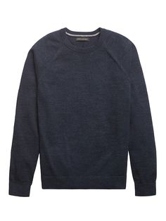 Organic Cotton Crew-Neck Sweater | Banana Republic Heather Crew Neck Sweatshirt With Ribbed Cuffs, Casual Wool Crew Sweatshirt, Cozy Crew Neck Sweater With Double-needle Sleeve, Sporty Heather Grey Sweater For Fall, Casual Wool Crew Neck Sweatshirt, Cozy Heather Crew Neck Sweater, Winter Heather Crew Neck Sweatshirt, Casual Wool Sweatshirt With Ribbed Cuffs, Casual Merino Wool Crew Neck Sweater