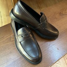 Questions? Leave A Comment Below! Formal Low-top Loafers For Fall, Formal Low-top Loafers, Business Casual Moccasins For Fall, Classic Brown Low-top Loafers, Masculine Round Toe Moccasins For Business Casual, Classic Low-top Loafers For Business Casual, Penny Loafers, Slip Ons, Leave A Comment