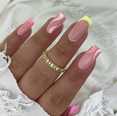 Trendy Short Nails, Disney Acrylic Nails, Holiday Acrylic Nails, Cruise Nails, Nails Summer Nails, Nagel Tips, Summery Nails, Acrylic Nails Coffin Short, Summer Acrylic Nails