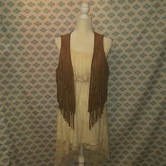 Bnwt A&F Faux Suede Fringe Vest Paid $68+Tax If You Have Any Questions Or Would Like To See Additional Photos Don't Hesitate To Ask! Chic Fringe Outerwear For Festivals, Chic Fitted Outerwear For Festivals, Chic Festival Outerwear With Fringe, Fitted Sleeveless Outerwear For Festival, Chic Fitted Festival Outerwear, Fitted Beige Outerwear For Festivals, Fitted Brown Summer Outerwear, Chic Spring Festival Outerwear, Chic Festival Outerwear For Spring