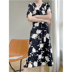 Triacetate Floral Black Dress

Material: Acetate

Size: S, M, L, XL, 2XL, 3XL

Color: Black

Occasion: Leisure, Outdoor, Daily, Vacation



* Pls be careful to choose the size before you order.

* Pls allow little color difference caused by camera and computer monitors. Thank you!

Important Notes:
Please Use Similar Clothing To Compare With Size
1. The size refers to clothing dimensions, NOT your body measurements.
2. Please check the measurement chart carefully. Especially the waist and the hi Summer Interview Outfit, Floral Black Dress, Blue Boho Dress, Pink Sleeveless Dress, White Boho Dress, Chiffon Fashion, Black Evening Dresses, Black Sequin Dress, White Floral Dress