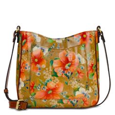 Patricia Nash Emeline Apricot Blossoms Crossbody Bag Nwt Beige Floral Print Satchel Shoulder Bag, Beige Shoulder Bag With Cell Phone Pocket For Spring, Spring Hobo Bag With Removable Pouch In Crossbody Style, Spring Crossbody Hobo Bag With Removable Pouch, Brown Leather Bag With Floral Print, Spring Crossbody Hobo Bag With Adjustable Strap, Beige Floral Print Shoulder Bag For Everyday Use, Vintage Shoulder Bag With Adjustable Strap For Spring, Hobo Bag With Removable Pouch For Spring