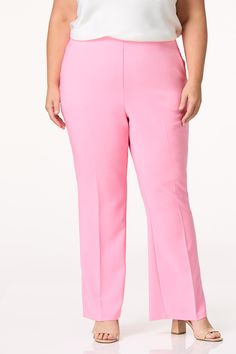 The other half to our bow sleeve blazer these pants are showing off pink in a confident and sochic way A stretchy pullon waist bootcut silhouette and flatteringstretch fit are the details that make this standout style a must for any lover of this powerful and pretty colorCato Collection Limited Edition31 in inseamPullon waistSlant pockets95 polyester 5 spandexMachine washImported Fitted Pink Straight Leg Dress Pants, Fitted Pink Dress Pants With Straight Leg, Pink Fitted Straight Leg Dress Pants, Elegant Pink Ankle-length Dress Pants, Pink Straight Leg Dress Pants For Formal Occasions, Pink Ankle-length Dress Pants For Spring, Pink Fitted Ankle-length Dress Pants, Elegant Stretch Pink Pants, Elegant Stretch Pink Dress Pants