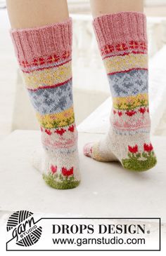 Norwegian Pattern, Fair Isle Socks, Magazine Drops, Handmade Socks, Fair Isles, Socks Christmas, Handmade Stocking, Socks Gift