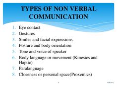 the types of non - verbial communication in an english speaking language, including words and phrases