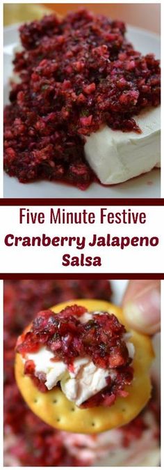 five minute festive cranberry jalapeno salad recipe with cream cheese