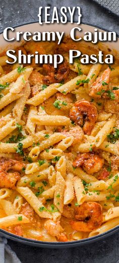 Cajun Shrimp Pasta recipe that makes for the BEST pasta dinner that is ready in under 30 minutes! Buttery cajun shrimp in a creamy cajun sauce mixed with pasta. An easy pasta dish packed with so much flavor! Best Pasta Dinner, Creamy Cajun Sauce, Cajun Pasta Recipes, Creamy Cajun Shrimp, Shrimp Pasta Dishes, Creamy Cajun Pasta, Penne Noodles, Creamy Cajun Shrimp Pasta, Shrimp Pasta Recipe