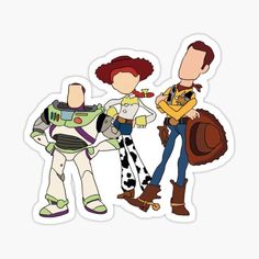 the toy story characters sticker