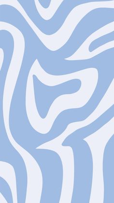 a blue and white zebra print wallpaper with wavy lines in the center, on a light blue background