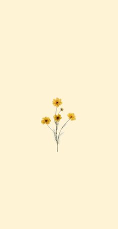 three yellow flowers on a beige background with the words, i love you written in it