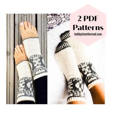 Instantly downloadable 2 crochet patterns for Baltic Winds Snug & (Bonus!) Yoga Socks.  Crochet these warm and cozy Baltic Winds Snug & Yoga for yourself or a loved one! This is a crochet PDF pattern for ethnic Lithuanian style Baltic Winds Snug & Yoga patterns with Step-by-step How-to instructions, charts, close-up process photos and supporting videos.  Also included is a very detailed tutorial for those who have never crocheted in Mosaic Overlay technique before. So even if you have never done Yoga Socks Crochet Pattern, Yoga Socks Pattern, Socks Crochet, Comfy Socks, Crochet Fingerless Gloves, Yoga Socks, Cozy Socks, Sock Patterns, Crochet Cowl