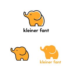 an elephant logo with the name kleener fant