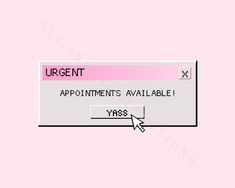 an error screen with the text'urgent'highlighted in pink and black on it