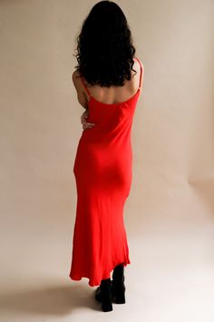 Shani Leo floor length maxi slip dress in red crepe. Cut on the bias to drape over your body in all the right places. Adjustable straps and beautiful raw hem. size 1 - 2/4 size 2 - 6/8 size 3 - 10/12 100% up-cycled rayon. #theplanetwillthankyou Sustainably and ethically produced in a family run factory in downtown Los Angeles, CA. Model is 5'9" and wearing a size 1. PIPE AND ROW Red V-neck Maxi Dress With Side Slits, Fitted Bias Cut Rayon Slip Dress, Red Maxi Length Slip Dress For Evening, Red Maxi Length Slip Dress For Date Night, Red Bias Cut Dress With Spaghetti Straps, Long Bias Cut Slip Dress For Date Night, Red Bias Cut Slip Dress For Summer, Red Bias Cut Slip Dress For Date Night, Red Fitted Maxi Length Slip Dress