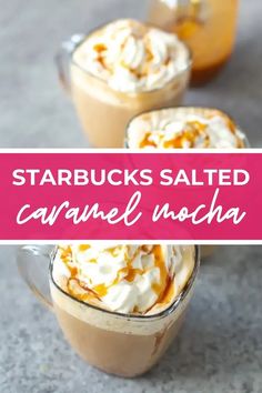 This Starbucks Salted Caramel Mocha is a perfect copycat! It’s made with homemade sauce then topped with whipped cream and salted caramel. Mocha Mix Recipe, Caramel Coffee Drinks, Starbucks Salted Caramel Mocha, Easy Coffee Drinks Recipes, Mocha Latte Recipe, Easy Coffee Drinks, Blended Coffee Drinks, Homemade Mocha, Mocha Drink