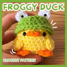 a crochet pattern for a froggy duck