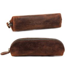 Trustpilot This stationery leather pouch is ideal for artists to keep their essentials handy and secure. In addition, it can also be used as a leather makeup pouch adding to the versatility. Handcrafted from high-quality buffalo leather, it is a unique piece of art that is practically usable for many purposes. This leather pen case is a great accessory and can be a loved gift for professionals, students, businessmen, or artists. Salient Features Material: Full-grain buffalo leather. Colour: Vint Leather Makeup Pouch, Leather Pen Case, Leather Pencil Case, Leather Craftsmen, Buffalo Leather, Makeup Pouch, Pen Case, Leather Pouch, Leather Bags