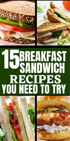 Love to make breakfast sandwich recipes? Don't worry you're in the right place. I like recipes and these are breakfast sandwich recipes you'll like. If you'll like to make breakfast sandwiches then this pin is for you so don't hesitate and check them Sandwhich Recipes, Best Sandwich Recipes, Summer Sandwiches, Breakfast Sandwich Recipes, Make Breakfast, Healthy Sandwiches, Breakfast Sandwiches, Delicious Sandwiches, Best Sandwich