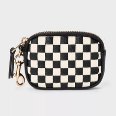 Checkered Camera Bag Clip On Pouch Wristlet - Universal Thread™ Black/white : Target Everyday White Coin Purse With Zipper Closure, Trendy White Coin Purse For Travel, White Zipper Closure Pouch For On-the-go, White Rectangular Coin Purse With Zipper Closure, White Rectangular Coin Purse With Zipper, White Travel Coin Purse With Zipper, Western Grunge Aesthetic, Western Grunge, Creative Creations