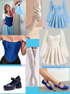 Princess Ariel Outfit Ideas, Ariel Inspo Outfit, Ariel Inspired Outfits Modern Disney, Ariel And Vanessa Costume, Ariel Aesthetic Outfit, Modern Ariel Outfit, Diy Ariel Costume Women, Disney Bound Princess Outfits, Disney Cosplay Women