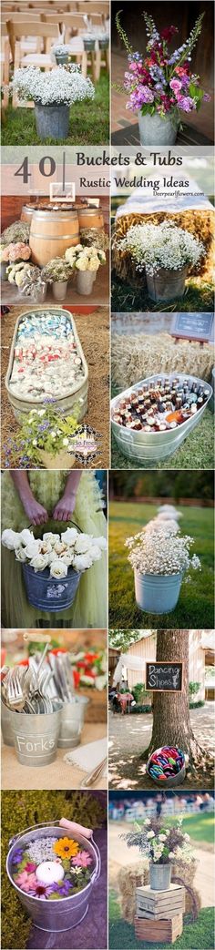 many different pictures of cakes and flowers on display