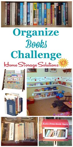 the organized books challenge is here to help kids learn how to organize their home library