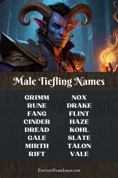 Explore this guide to find the perfect name that resonates with the essence of your character! Teifling Names, Name Ideas For Writers, Tiefling Names, Dnd Tiefling, Exotic Baby Names, Magic And Mystery, Fantasy Names, Female Names, Name Ideas