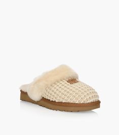 Ugg Cozy Knit Slippers, Unrealistic Wishlist, Cute Uggs, Slippers Online, Shearling Slippers, Ugg Slippers, Slippers Cozy, Knitted Slippers, Swag Shoes