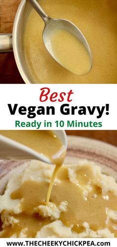 the best vegan gravy ready in 10 minutes