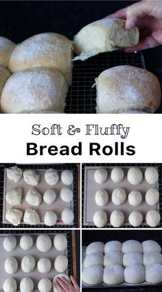 Soft and Fluffy Bread Rolls with pull apart edges, guaranteed pillowy soft and fluffy every time. Easy to make with step by step instructions and video ! These homemade easy dinner rolls are fluffy & light, perfect for sandwich fillings, your favourite burger, pulled pork or served with a warming soup.