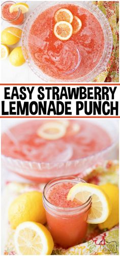 lemonade punch recipe with the title overlay