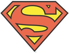 a superman logo is shown on a white background