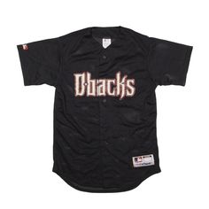 MAJESTIC Arizona Diamondbacks USA Jersey Black V-Neck Long Sleeve Mens S Throwback Black Tops For Baseball Season, Arizona Diamondbacks, Vintage Clothing Men, Fashion Help, Active Wear Tops, Vintage Men, Shirts Tops, Jumpsuit Romper, Arizona