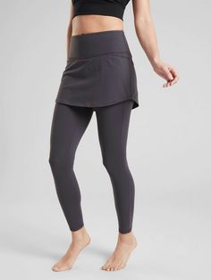 Athleta High Rise Chaturanga 2 in 1 Tight #158846 SIZE S PETITE Spring Night (FIRST PICTURE) $89.00   FIT & SIZING Fitted, High rise Fits next to the skin, Sits at natural waist Inseam/Skirt outseam: Regular: 27.5"/14" Petite: 25.5"/13" Tall: 29.5"/15" PRODUCT DETAILS FOR: Indoor and outdoor yoga practice, and life off the mat FEEL: Soft, lightweight Pilayo® fabric is stretchy and live-in comfortable FAVE: Unpinchable three-layer waistband with mesh inner lining streamlines and supports Flatlock Spring Night, Spring Nights, Outdoor Yoga, Confident Woman, Charlotte Olympia, Athleta Pants, Performance Outfit, Skirt Leggings, Tight Leggings