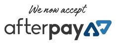 we accept afterpay logo with the words'we now accept afterpay '