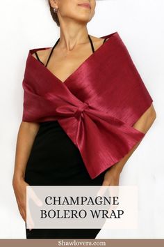 Champagne Bolero Wrap Chiffon Bolero