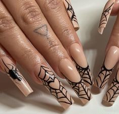 Black Widow Nails, Cartoon Nails, Dark Red Nails, Gel Acrylic Nails, Halloween Nail Designs, Halloween Nail, Nail Inspiration, Nails Inspo, Designs Ideas