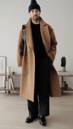 Men’s Peacoat Outfit, Winter Outfits Men Korean, Old Money Outfits Men, Mens Winter Jackets, Mens Winter Jacket, Winter Jackets For Men, Best Winter Jackets, Khaki Coat, Old Money Outfits